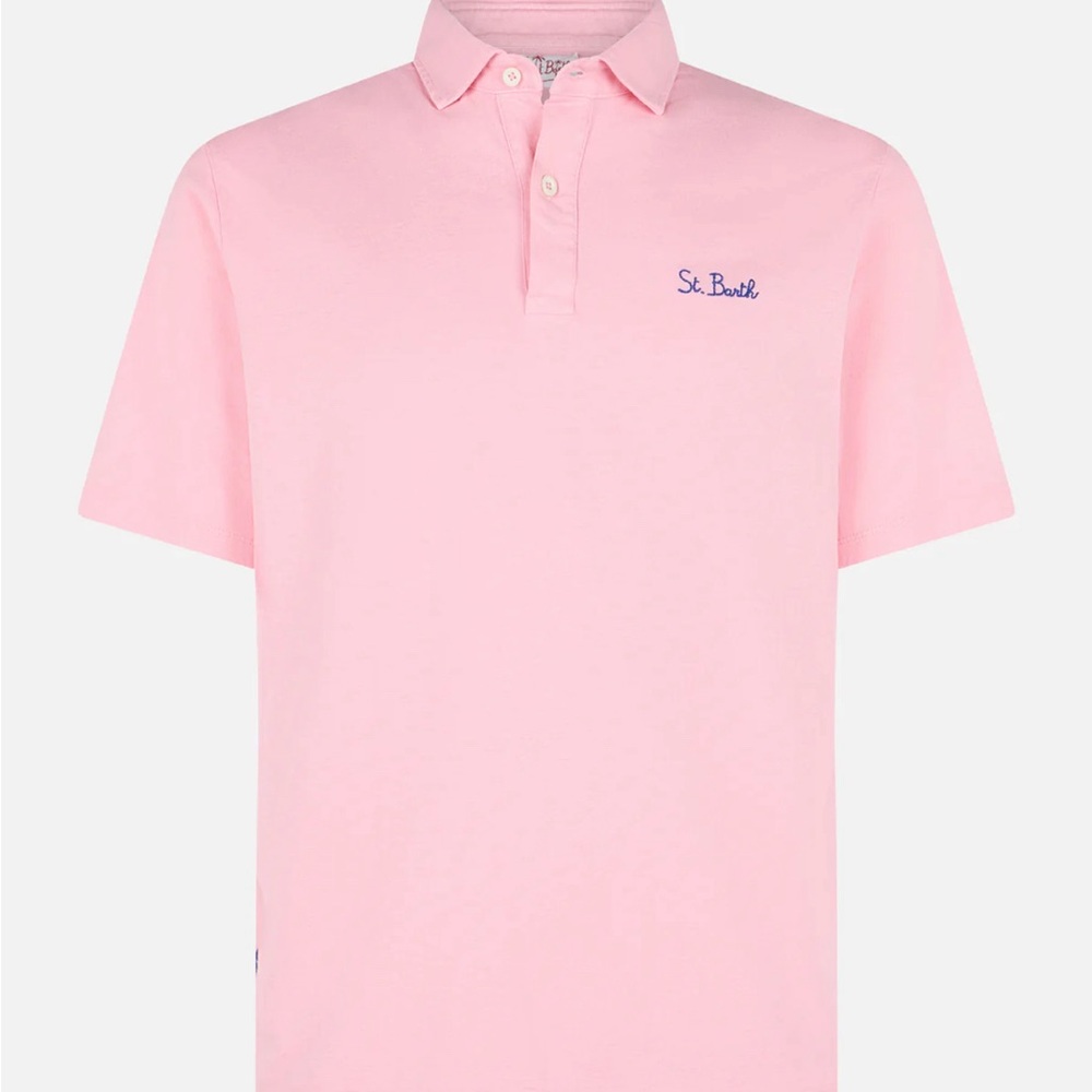 *NWT* MC2 St. Barth Saint Barth pink polo men’s size L